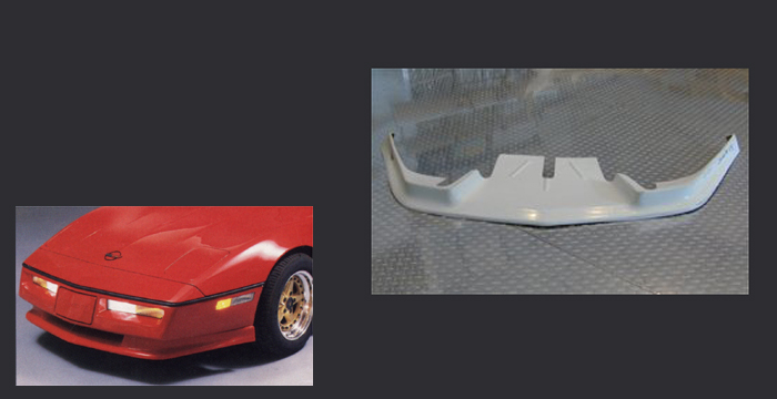 Custom Chevy Corvette  Coupe & Convertible Front Lip/Splitter (1984 - 1988) - $390.00 (Part #CH-035-FA)